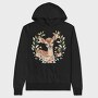 Baby Deer Flowers, Hanorac Oversize Barbati (Unisex)