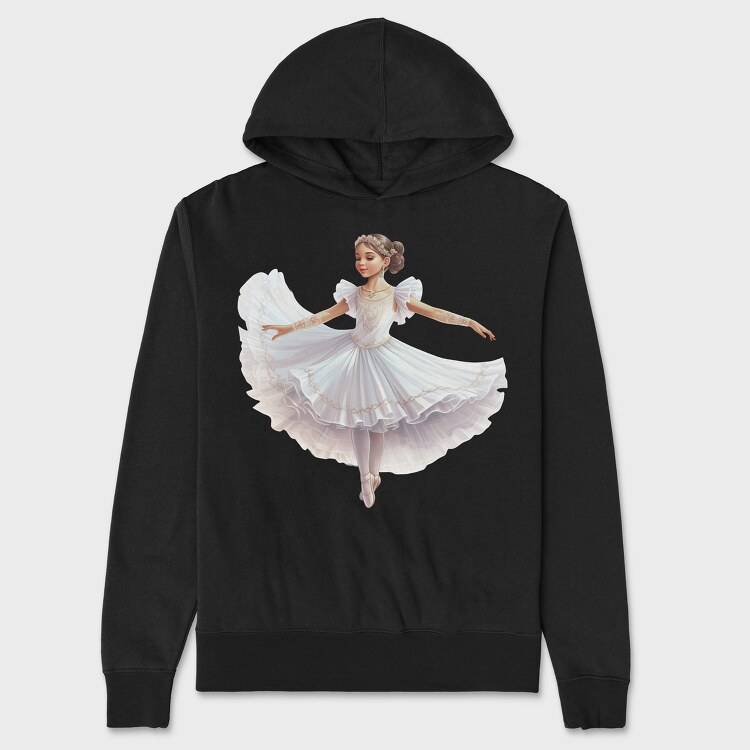 Ballet Dancer Christmas, Hanorac Oversize Barbati (Unisex)