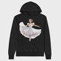 Ballet Dancer Christmas, Hanorac Oversize Barbati (Unisex)