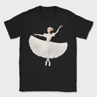 Ballet Dancer Illustration, Tricou Barbati (Unisex)
