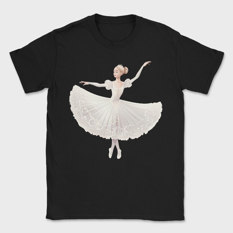 Ballet Dancer Illustration, Tricou Barbati (Unisex)