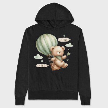 Balloon Bear Meeo, Hanorac Oversize Barbati (Unisex)