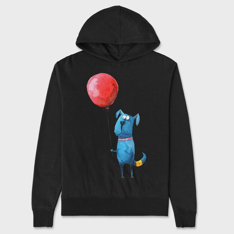 Balloon Dog Happy, Hanorac Oversize Barbati (Unisex)