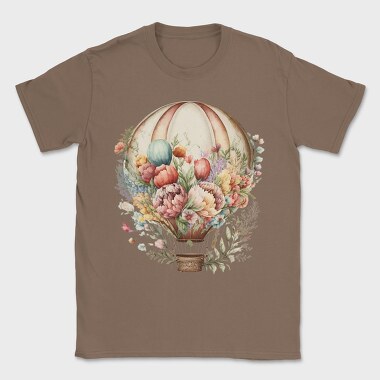 Balloon Floral Blooms, Tricou Barbati (Unisex)