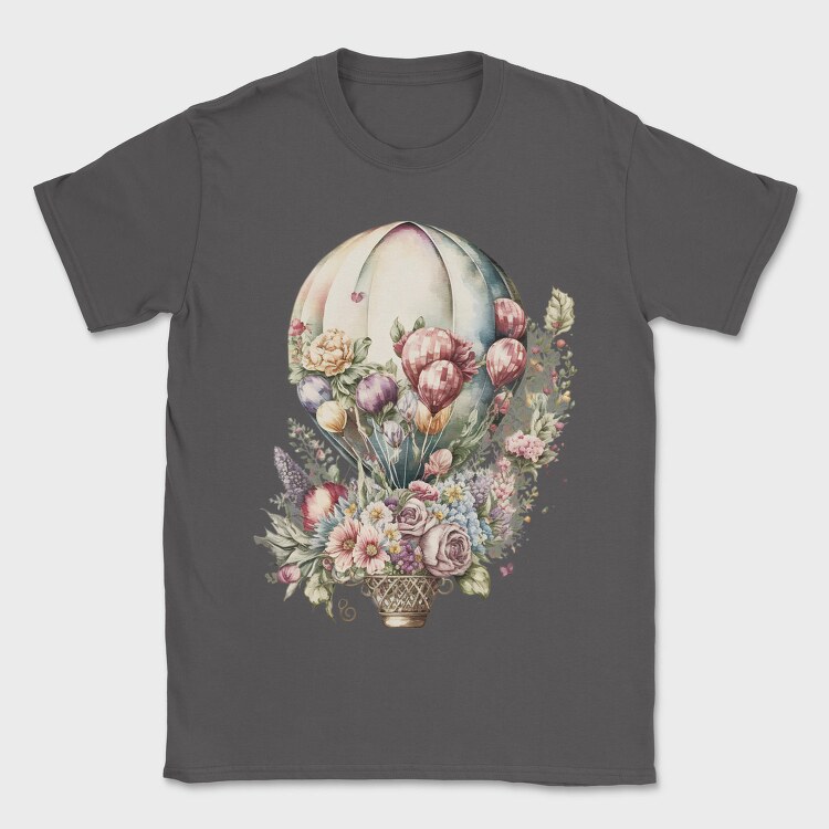 Balloon Floral Fairytale, Tricou Barbati (Unisex)