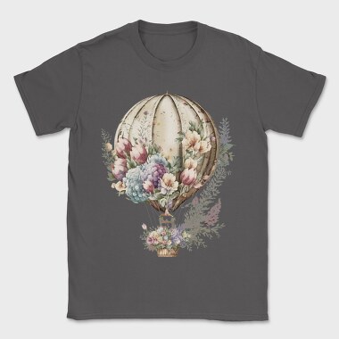 Balloon Floral Flight, Tricou Barbati (Unisex)