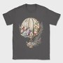 Balloon Floral Flight, Tricou Barbati (Unisex)