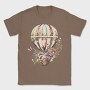 Balloon Floral Journey, Tricou Barbati (Unisex)