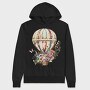Balloon Floral Journey, Hanorac Oversize Barbati (Unisex)