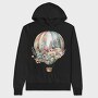 Balloon Floral Voyage, Hanorac Oversize Barbati (Unisex)