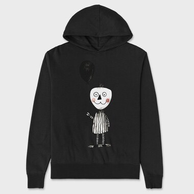 Balloon Ghost Girl, Hanorac Oversize Barbati (Unisex)
