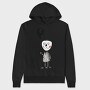 Balloon Ghost Girl, Hanorac Oversize Barbati (Unisex)