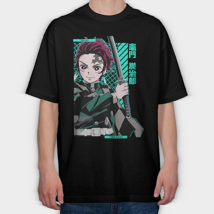 Demon Slayer 39, Tricou Oversize Barbati (Unisex)