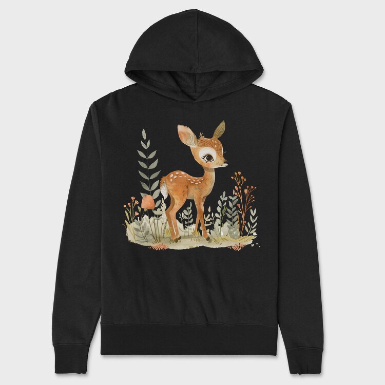 Bambi Forest Serenity, Hanorac Oversize Barbati (Unisex)