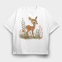 Bambi Forest Serenity, Tricou Oversize Barbati (Unisex)