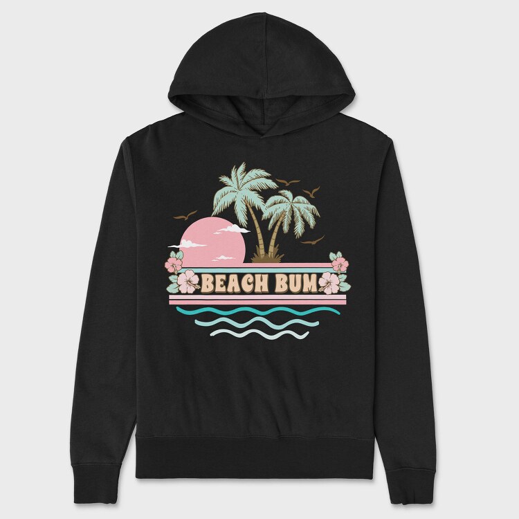 Beach Bum Bum Bum, Hanorac Oversize Barbati (Unisex)