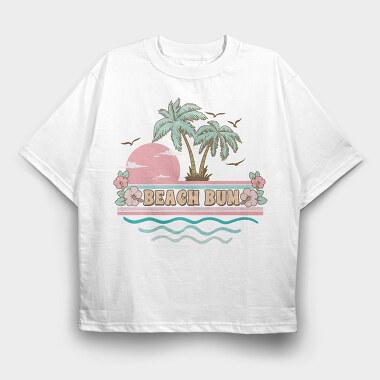 Beach Bum Bum Bum, Tricou Oversize Barbati (Unisex)