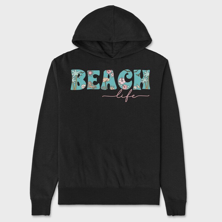 Beach Life, Hanorac Oversize Barbati (Unisex)