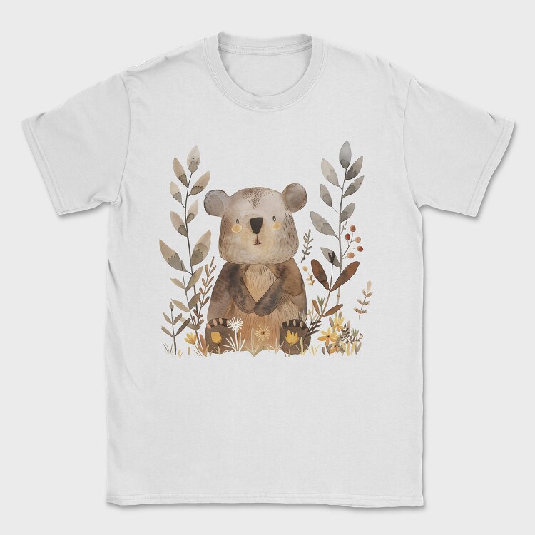 Bear Flower Friends, Tricou Barbati (Unisex)