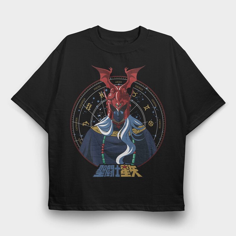 Saint Seiya 2, Tricou Oversize Barbati (Unisex)