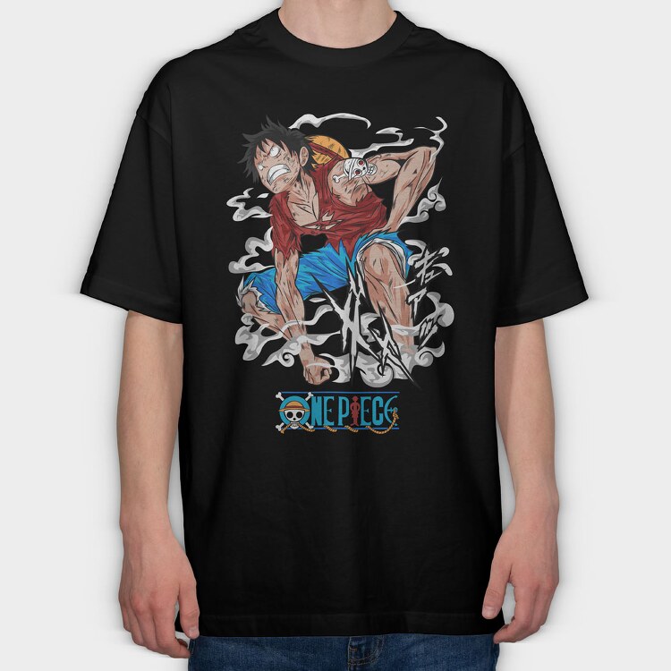 One Piece 46, Tricou Oversize Barbati (Unisex)