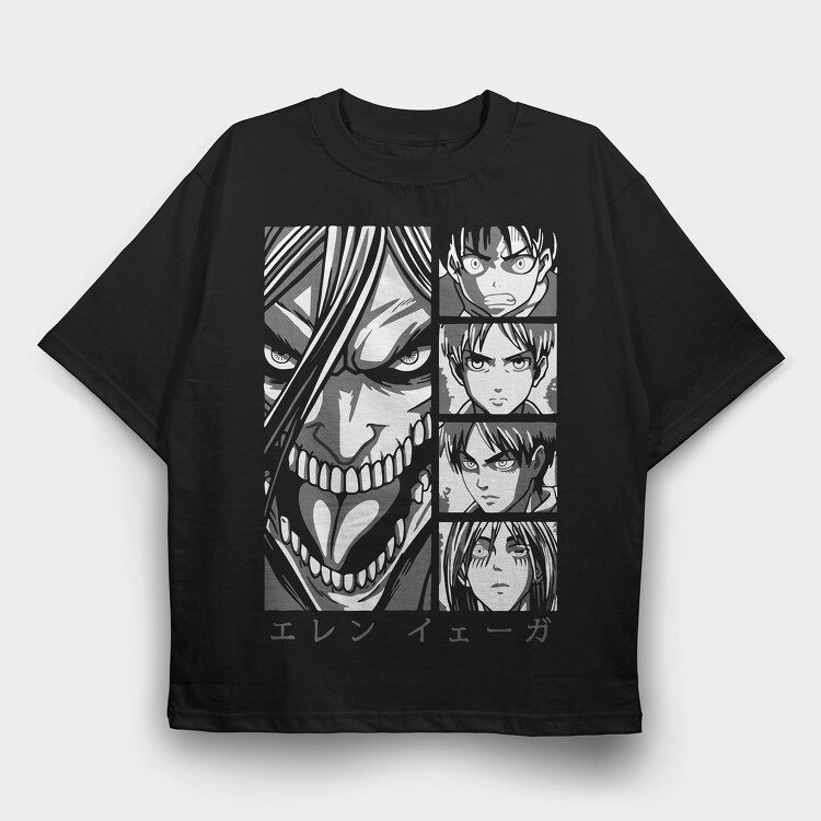 Attack on Titan 18, Tricou Oversize Barbati (Unisex)