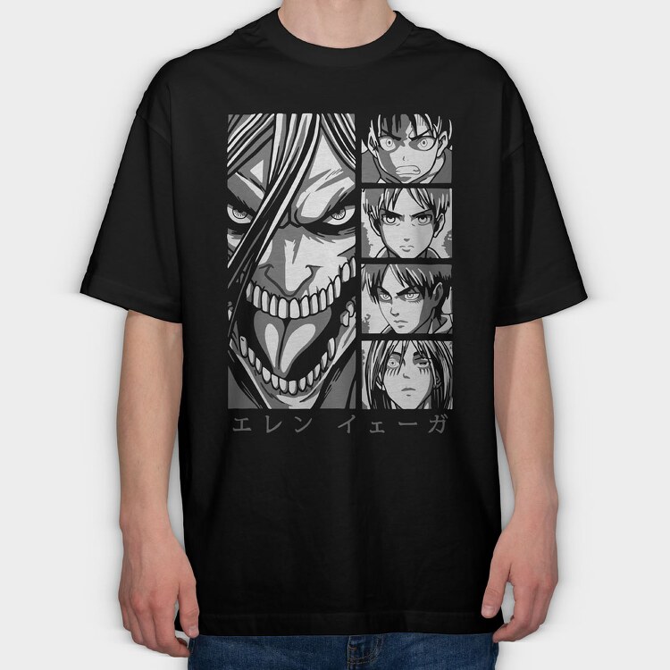 Attack on Titan 18, Tricou Oversize Barbati (Unisex)