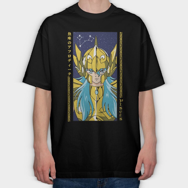 Saint Seiya 9, Tricou Oversize Barbati (Unisex)