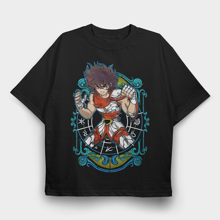 Saint Seiya Knights of the Zodiac 3, Tricou Oversize Barbati (Unisex)