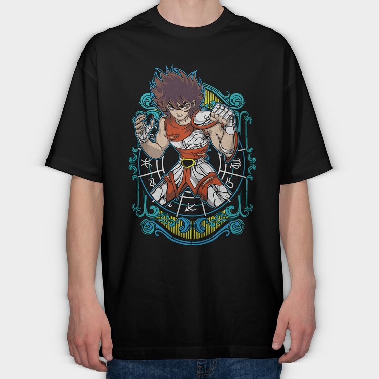 Saint Seiya Knights of the Zodiac 3, Tricou Oversize Barbati (Unisex)