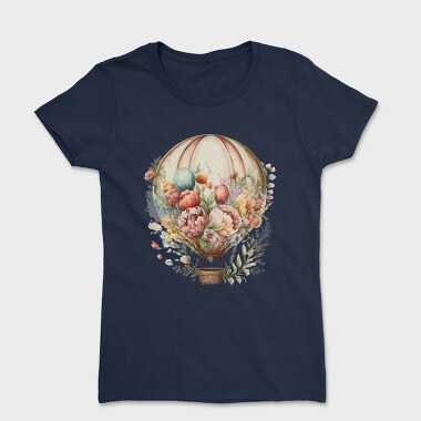 Balloon Floral Blooms, Tricou Femei