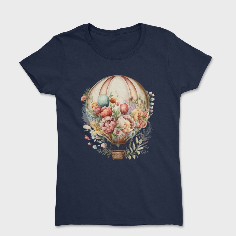 Balloon Floral Blooms, Tricou Femei