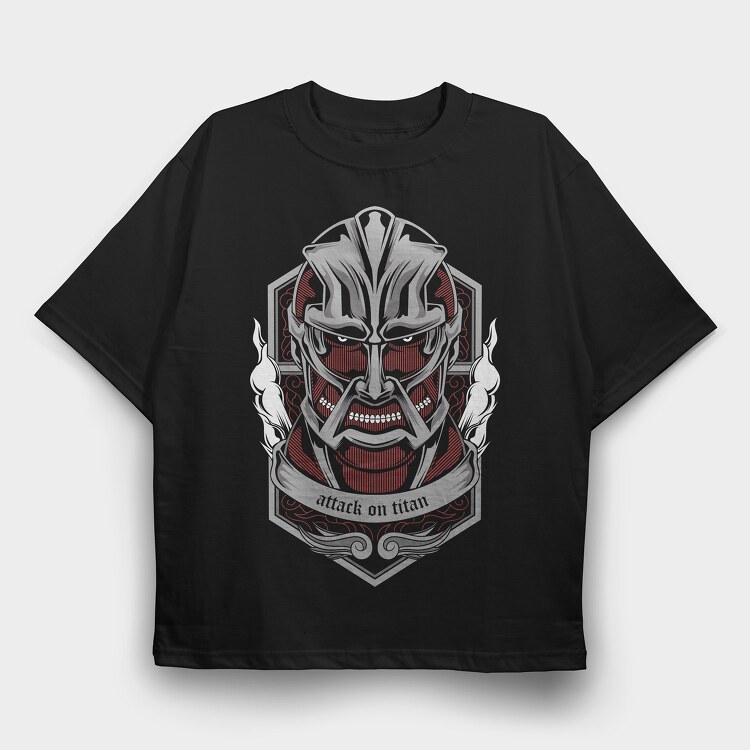 Attack on Titan 3, Tricou Oversize Barbati (Unisex)