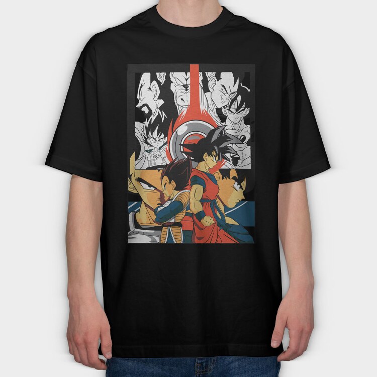 Dragon Ball Z 90, Tricou Oversize Barbati (Unisex)