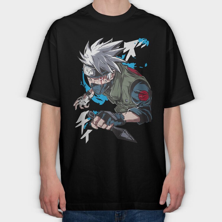 Kakashi Hatake Ex, Tricou Oversize Barbati (Unisex)