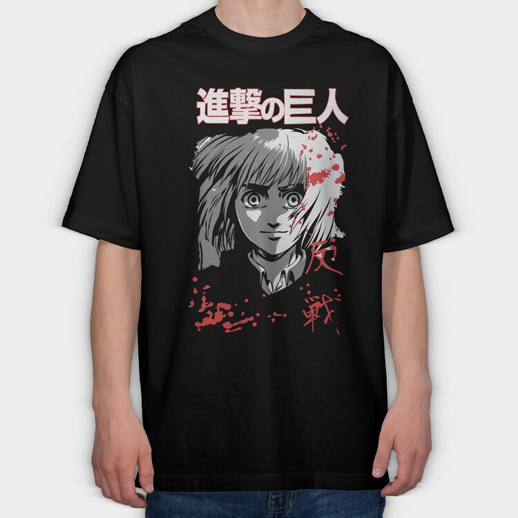 Attack on Titan 34, Tricou Oversize Barbati (Unisex)