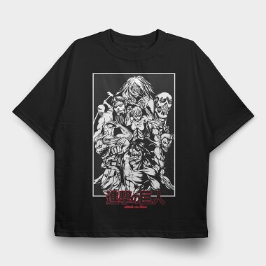Attack on Titan 35, Tricou Oversize Barbati (Unisex)