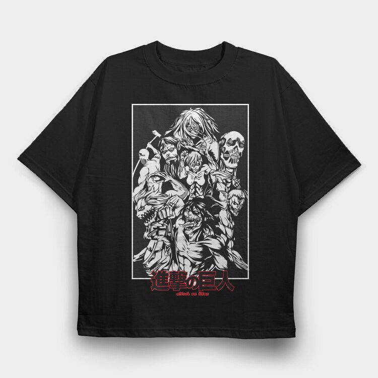 Attack on Titan 35, Tricou Oversize Barbati (Unisex)