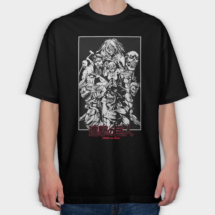Attack on Titan 35, Tricou Oversize Barbati (Unisex)