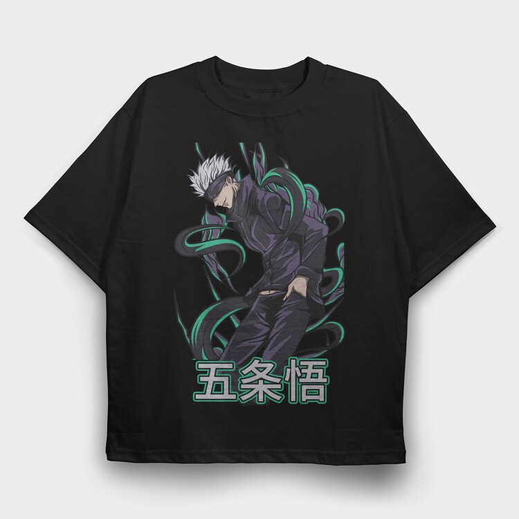 Satoru Gojo, Tricou Oversize Barbati (Unisex)