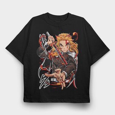 Kyojuro Rengoku Ex, Tricou Oversize Barbati (Unisex)