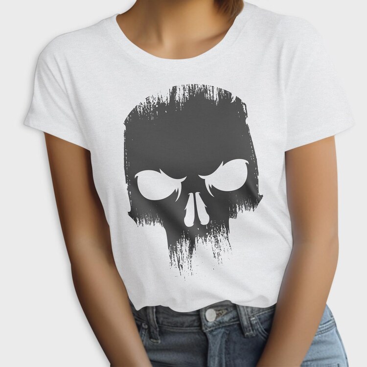 Angry Skull Black, Tricou Femei