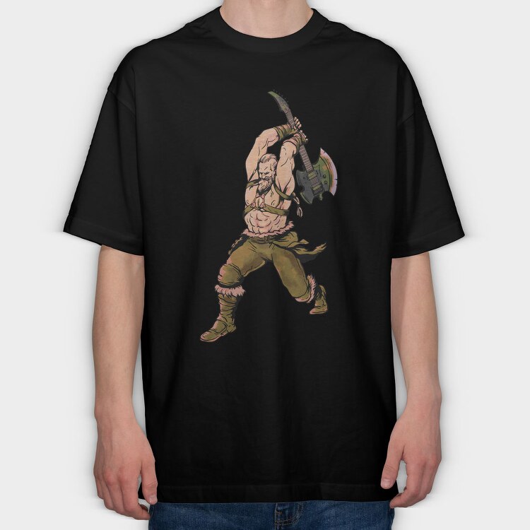 Axe Viking, Tricou Oversize Barbati (Unisex)