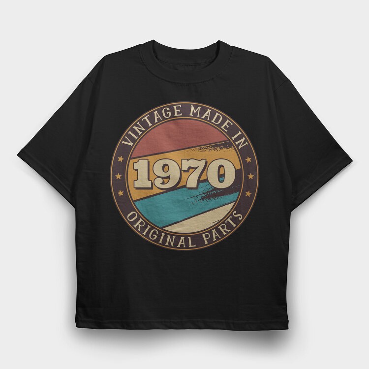 Vintage Made In, Tricou Oversize Barbati (Unisex)