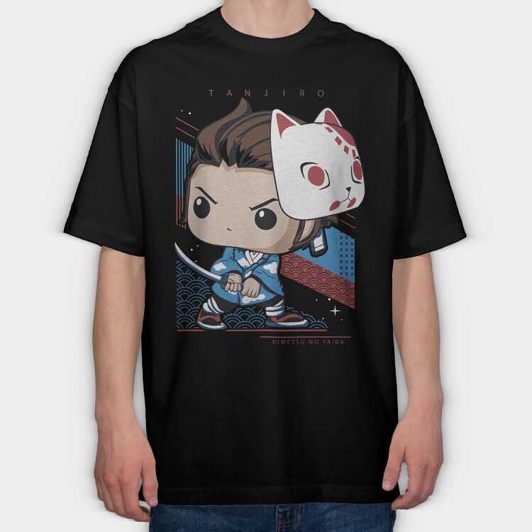 Funko Anime Demon Slayer 2, Tricou Oversize Barbati (Unisex)