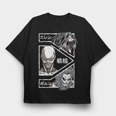 Attack on Titan 47, Tricou Oversize Barbati (Unisex)