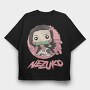 Funko Anime Demon Slayer Nezuko Kamado 2, Tricou Oversize Barbati (Unisex)