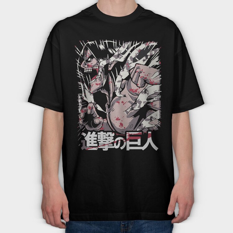 Attack on Titan 48, Tricou Oversize Barbati (Unisex)