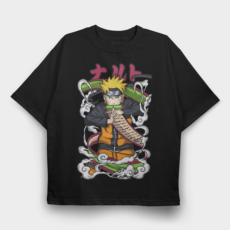 Naruto 9, Tricou Oversize Barbati (Unisex)