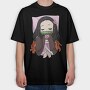 Demon Slayer Pillow 1, Tricou Oversize Barbati (Unisex)